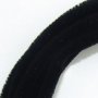 Chenille 8 mm svart, 1 meter Chenille 8 mm svart, 1 meter