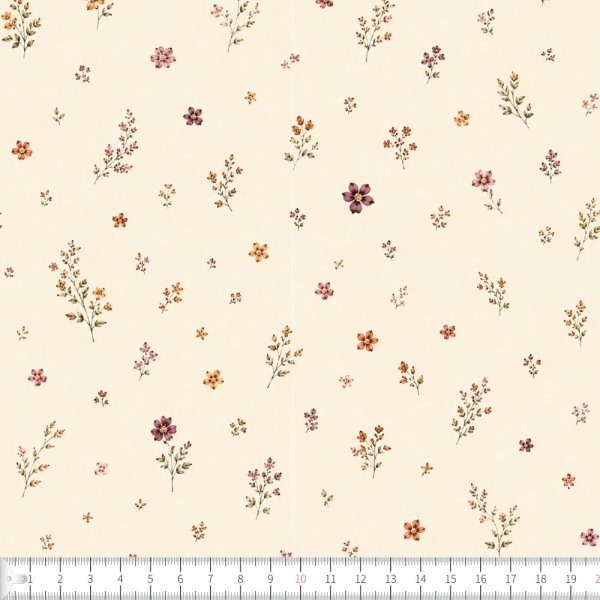 Trik�tyg Felicia gles m�nster 150 cm Beige - Metervara