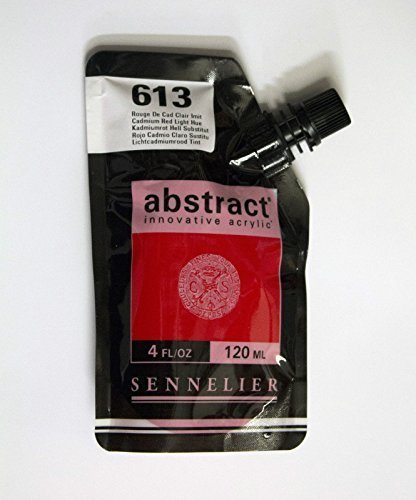 Akrylfärg Sennelier Abstract 120ml - Cad. Red Light Hue (613) - Akrylfärger, Konstnärsfärger