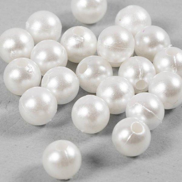 Vaxpärlor pärlemor 8 mm 22 st Vaxpärlor pärlemor 8 mm 22 st