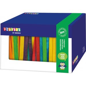 Fargede trepinner i boks - 1000 stk