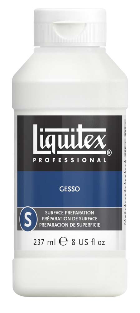 Hvid Gesso Liquitex 237 ml - Akrylmedier, Malermedium, Fernis og kunstner medier til kunstmaling