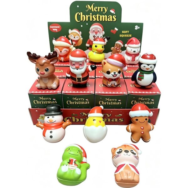 Mystery Squishy Jul Figurer - Slow Rising Mix Mystery Squishy Jul Figurer - Slow Rising Mix