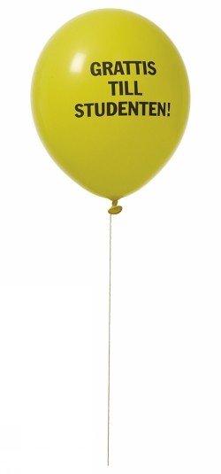 Studentballonger 8-p - Gul/bl