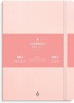 Burde Notesbog Deluxe - A5 linieret - Pink - Notesbøger, Kontorartikler