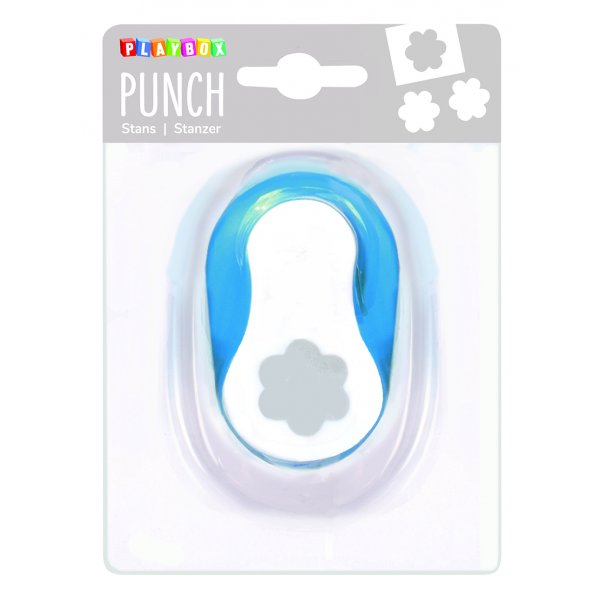 Stans blomma 2,5 cm - Bl�/vit