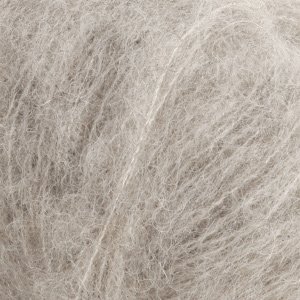 DROPS Brushed Alpaca Silk garn - 25g - Ljusgr (02)