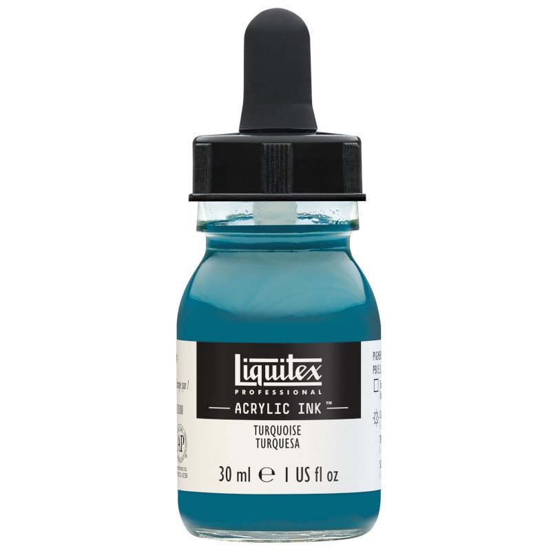 Akrylfärg - Liquitex Prof. Ink 30ml - Turquoise - Akrylfärger, Konstnärsfärger
