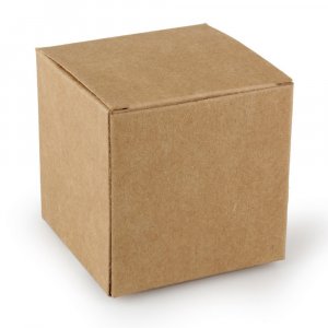 Pappersbox 6 cm - Brun