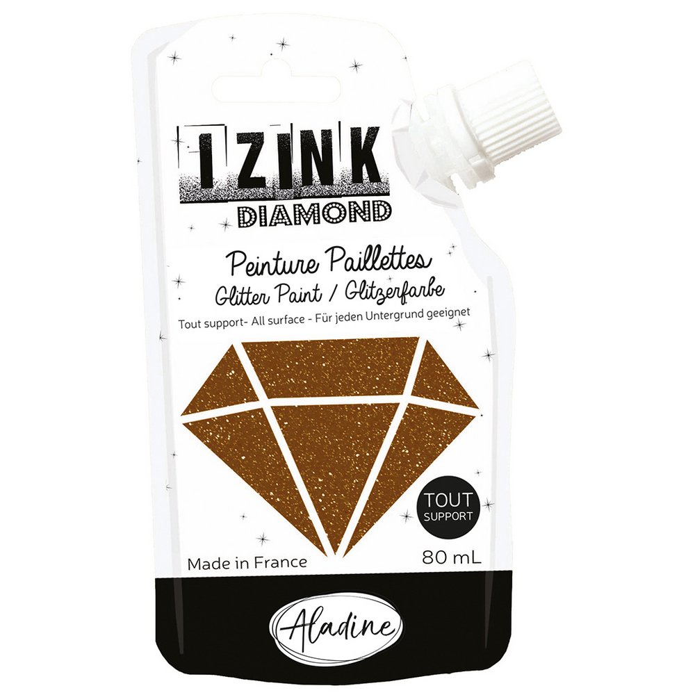 Glitterfarve Diamond 80 ml - Granater - Glitterfarver, Effekt- & strukturfarver, Hobbyfarve