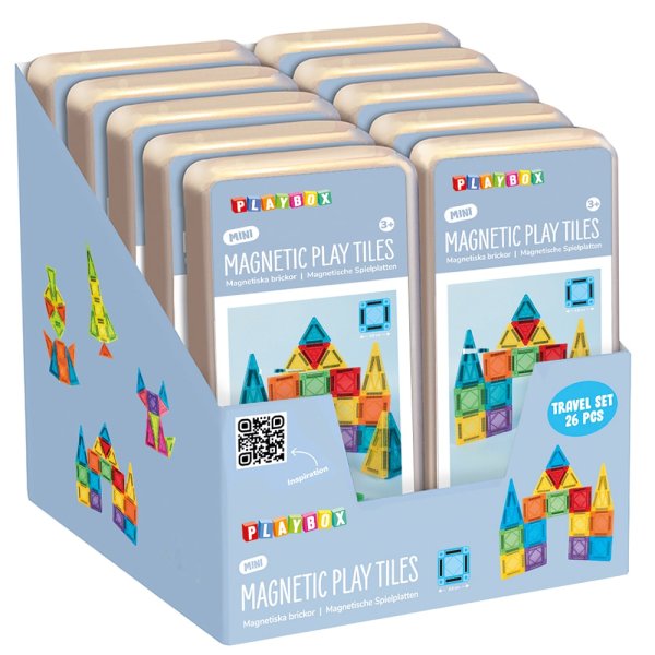 Magnetiska brickor resekit - 26 delar Magnetiska brickor resekit - 26 delar