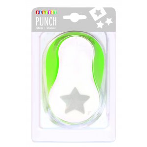 Stans stjärna 5 cm - Grön/vit Stans stjärna 5 cm - Grön/vit