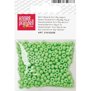 Rocaillep�rlor 5 mm, 35 g, gr�n
