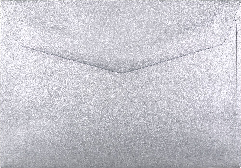 Papperix C6 kuvert - 5-pak - Sølv - Kuvert 114x162, Kuvert, Kort & kuvert, Scrapbooking, Håndværk