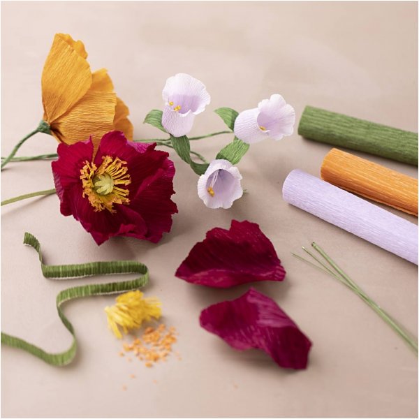 Start DIY Kit Kräppapper - mixade färger Start DIY Kit Kräppapper - mixade färger