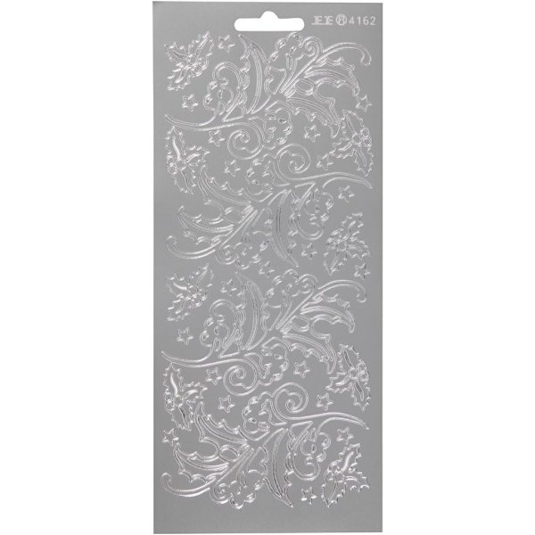 Stickers - silver - järnek - 10 x 23 cm Stickers - silver - järnek - 10 x 23 cm