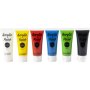 Skolf�rg - Akryl - standardf�rger - blank - 6 x 20 ml