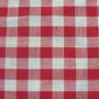 Bomullstyg Gingham Medium rutor - Röd-Vit - 140 cm