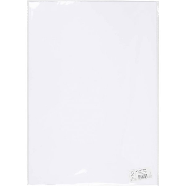 Färgad Kartong - vit - A2 - 180 g - 10 ark Färgad Kartong - vit - A2 - 180 g - 10 ark