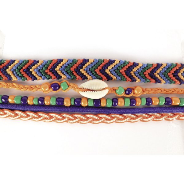 Set för att göra brasilianskt armband med 5 delar Set för att göra brasilianskt armband med 5 delar