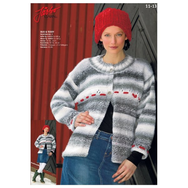 Strikkeopskrift - Hulmnstret cardigan & bamsehue