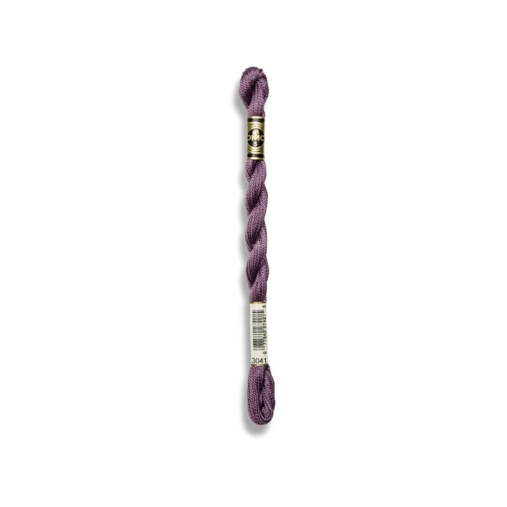 DMC Pearl Cotton Art. 115/5, 3041 Medium Antique Violet - Broderigarn, Garn, Sticka & virka