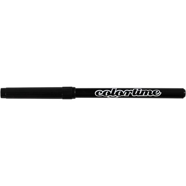 Colortime-pennor - svart - 2 mm - 18 st Colortime-pennor - svart - 2 mm - 18 st