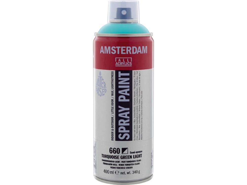 Amsterdam Spray 400 ml - Turquoise Light - Spraydåser, Spraymaling, Hobbyfarve