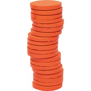 Farvepukke  30 mm - orange - 20 stk