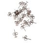 Örhänge med platta 12 mm försilvrade - 20 st Örhänge med platta 12 mm försilvrade - 20 st
