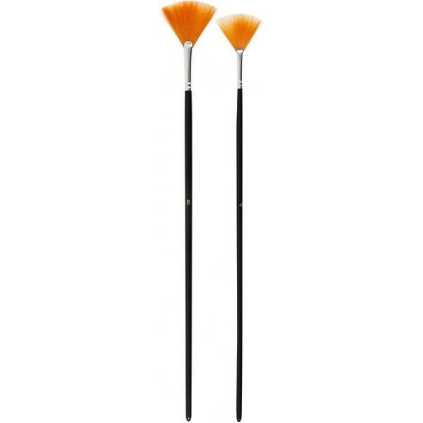 Gold Line Penslar - nr. 4+8 - Fläkt - 2 st Gold Line Penslar - nr. 4+8 - Fläkt - 2 st