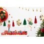 Pappersgirlang Nutcracker DIY 2 m - Röd,grön och guld Pappersgirlang Nutcracker DIY 2 m - Röd,grön och guld