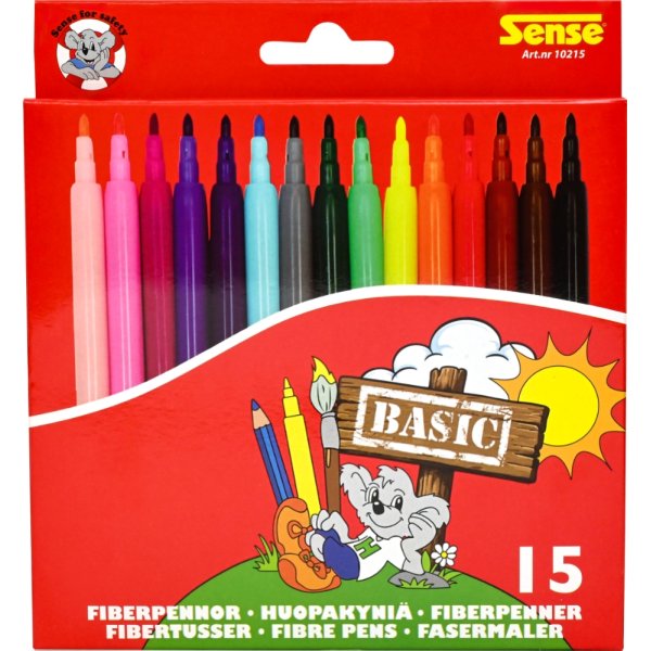 Fiberpenner Basic Sense - 15 penner