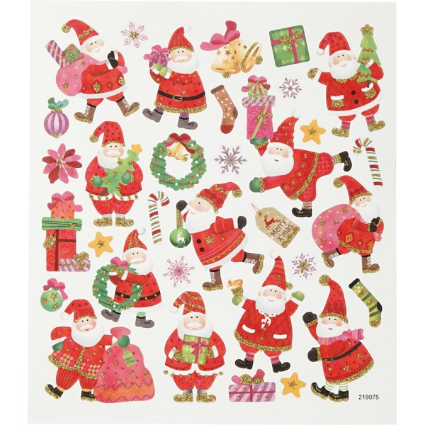 Klistermärken - glad jultomte Klistermärken - glad jultomte