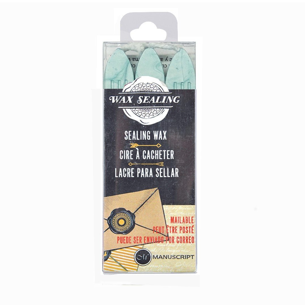 Seglvoks Classic 3-pak - Aqua - Lakstænger, Stempler, Scrapbooking, Håndværk