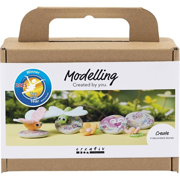 Mini DIY-sæt Modelleringssten med insektgrå/lyserød/lys turkis Mini DIY-sæt Modelleringssten med insektgrå/lyserød/lys turkis