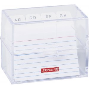 Arkivboks med register - A8 - Transparent