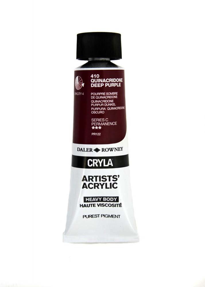 Akrylfärg Cryla 75ml - Quinacridone Deep Purple - Akrylfärger, Konstnärsfärger