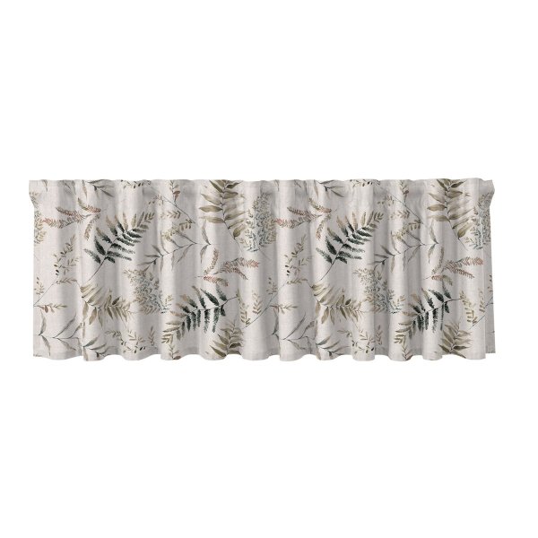 Multistribet frakke Maleys med bladm�nster 50 cm Beige - S�lges i meterm�l