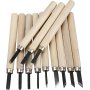 Wood Carving set - 12 st verktyg