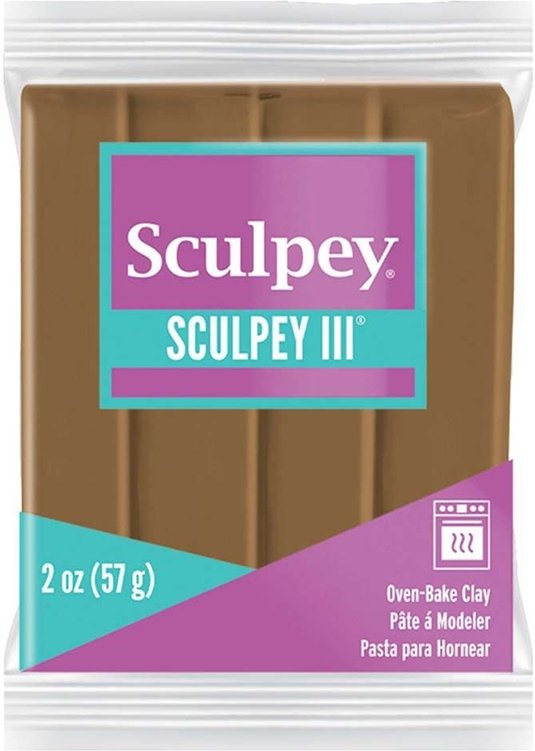 Clay Sculpey III 57g - Hasselnød 1657 - Ovnhærdende ler, Modellere, Hobbyartikler til børn, Hobbymateriale, Håndværk