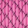 Parkacord Farvemix 4 mm x 50 m - Klarlyserød, Sort