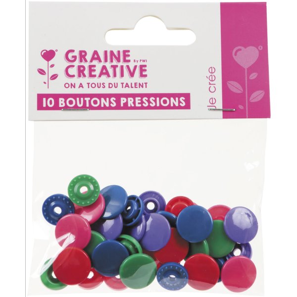 Set med 10 plastknappar i blandade färger, storlek 20 (12 mm) Set med 10 plastknappar i blandade färger, storlek 20 (12 mm)