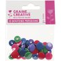 Set med 10 plastknappar i blandade färger, storlek 20 (12 mm) Set med 10 plastknappar i blandade färger, storlek 20 (12 mm)