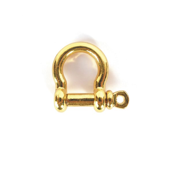 Metallshacklar i guld, 22 x 27 mm, 2-pack Metallshacklar i guld, 22 x 27 mm, 2-pack
