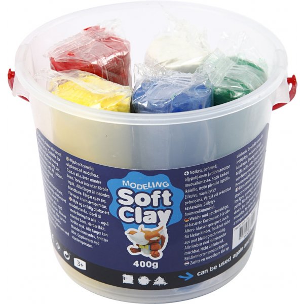 Modellera - mixade färger - 400 g Modellera - mixade färger - 400 g