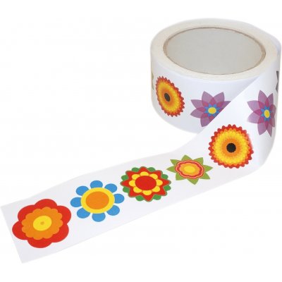 Stickers p rulle blommor - 450 st