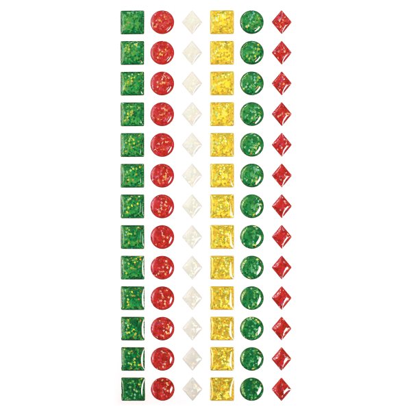 Epoxistickers julmix 12 mm, 78-pack Epoxistickers julmix 12 mm, 78-pack