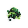 Pomponer 15 mm i gröna nyanser, 45-pack Pomponer 15 mm i gröna nyanser, 45-pack