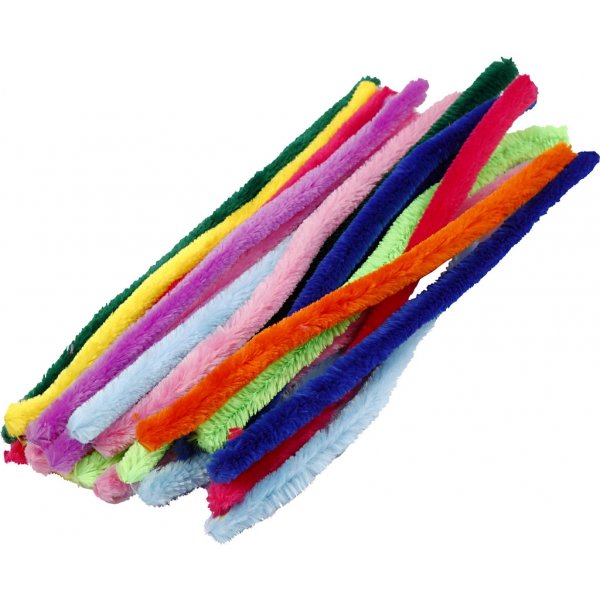 Piprensare - Ø15 mm - mixade färger - 200 st Piprensare - Ø15 mm - mixade färger - 200 st